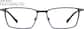Front view of Rectangle Glasses 1303416 in Blue thumbnail