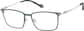Angle view of Rectangle Glasses 1303524 in Green thumbnail