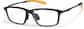 Angle view of Zunnies - Rectangle Sports Glasses 1303621 in Black thumbnail