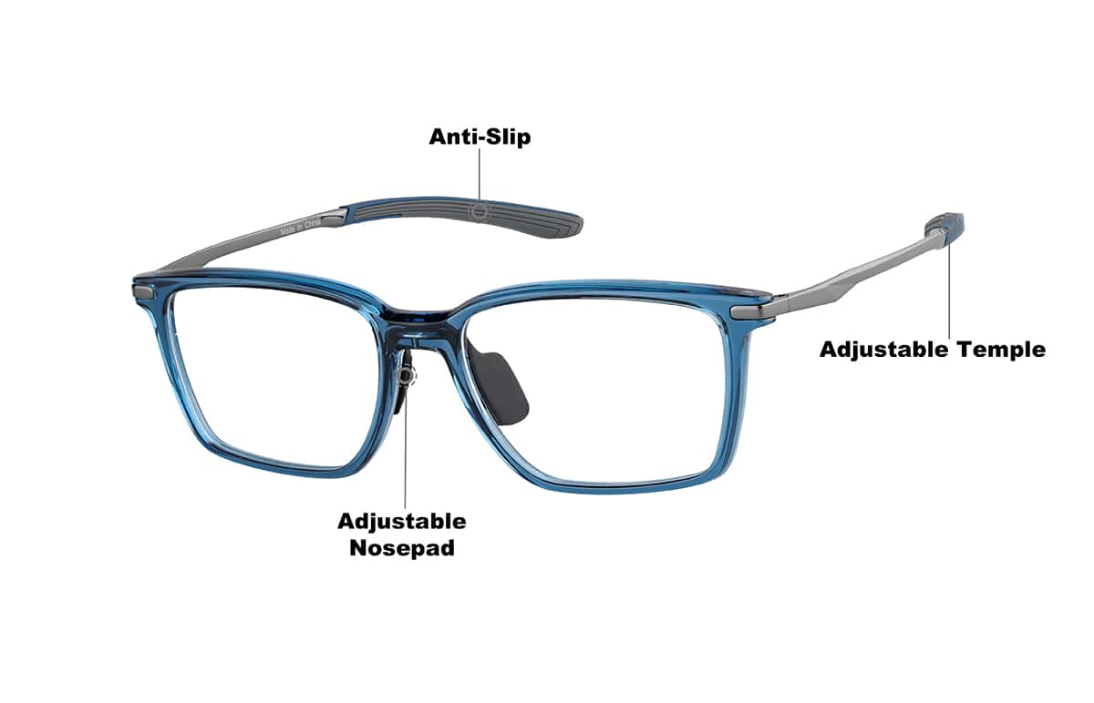 Image of Zunnies - Rectangle Sports Glasses