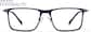 Front view of Rectangle Glasses 1303816 in Navy thumbnail