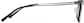 Side view of Rectangle Glasses 1303816 in Navy thumbnail