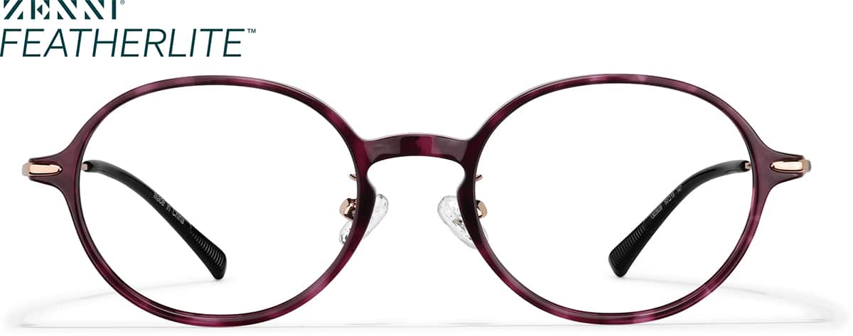 Pink Tortoiseshell Oval Glasses #1303939 | Zenni Optical