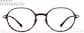 Front view of Oval Glasses 1303939 in Pink Tortoiseshell thumbnail