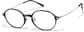 Angle view of Oval Glasses 1303949 in Blue Tortoiseshell thumbnail