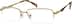 Titanium Rectangle Glasses 130514 in Gold