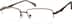 Titanium Rectangle Glasses 130515 in Brown