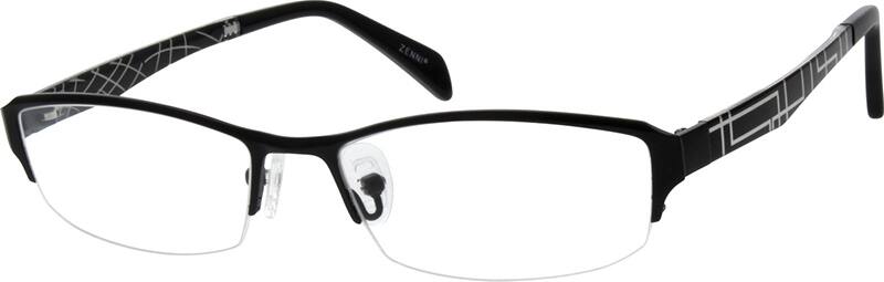 Black Rectangle Glasses #130721 | Zenni Optical