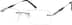 Titanium Rimless Glasses 131111 in Silver
