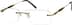 Titanium Rimless Glasses 131114 in Gold