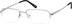 Titanium Rectangle Glasses 131611 in Silver