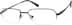 Titanium Rectangle Glasses 131612 in Gray