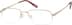 Titanium Rectangle Glasses 131614 in Gold