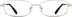 Titanium Rectangle Glasses 131711 in Silver