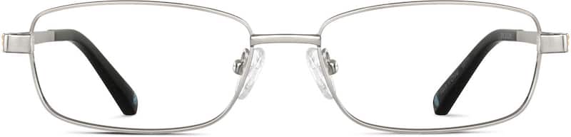 Silver Titanium Rectangle Glasses