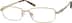 Titanium Rectangle Glasses 131714 in Gold