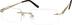 Titanium Rimless Glasses 131814 in Gold