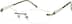 Titanium Rimless Glasses 133424 in Green