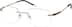 Titanium Rimless Glasses 133614 in Gold