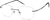 Angle view of Titanium Rimless Glasses 133621 in Black thumbnail
