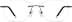 Titanium Rimless Glasses 133621 in Black