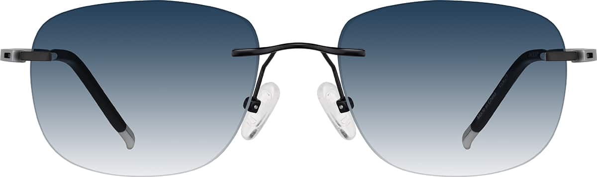 Titanium hotsell rimless sunglasses