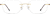 Front view of Titanium Rimless Glasses 133714 in Gold thumbnail