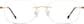 Front view of Customizable Titanium Rimless Glasses 133714 in Gold thumbnail
