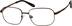Titanium Rectangle Glasses 134115 in Brown