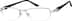 Titanium Rectangle Glasses 134214 in Gold