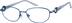 Titanium Oval Glasses 134616 in Blue