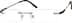 Titanium Rimless Glasses 134711 in Silver