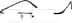 Titanium Rimless Glasses 134721 in Black