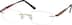 Titanium Rimless Glasses 134814 in Gold