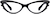Front view of Cat-Eye Glasses 13483921 in Black thumbnail