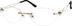Titanium Rimless Glasses 134914 in Gold