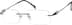 Titanium Rimless Glasses 135215 in Brown