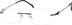 Titanium Rimless Glasses 135221 in Black