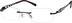 Titanium Rimless Glasses 135721 in Black