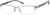 Angle view of Titanium Rectangle Glasses 136912 in Gray thumbnail