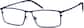 Angle view of Titanium Rectangle Glasses 137016 in Navy thumbnail