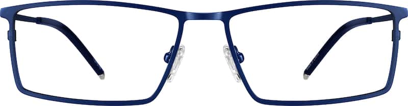 Navy Titanium Rectangle Glasses