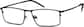 Angle view of Titanium Rectangle Glasses 137021 in Black thumbnail