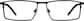 Front view of Titanium Rectangle Glasses 137021 in Black thumbnail
