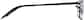 Side view of Titanium Rectangle Glasses 137021 in Black thumbnail