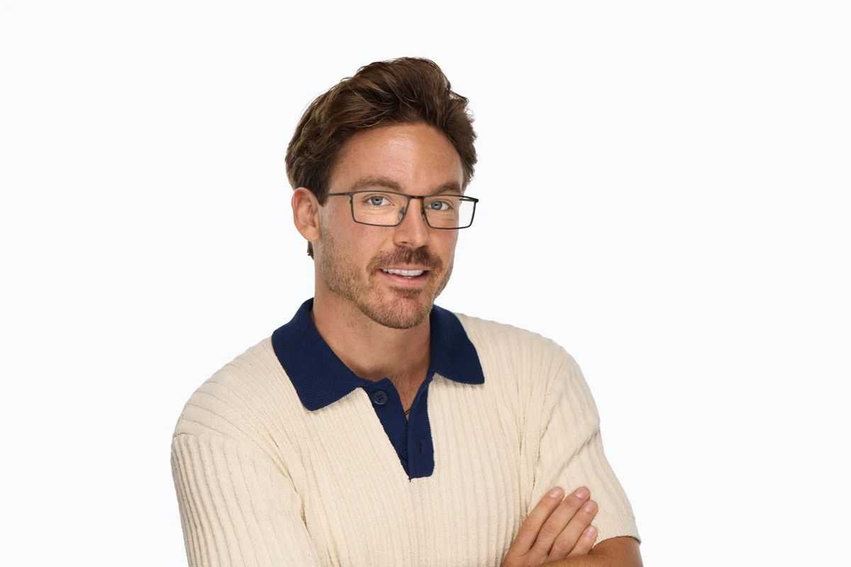 Image of Titanium Rectangle Glasses thumbnail