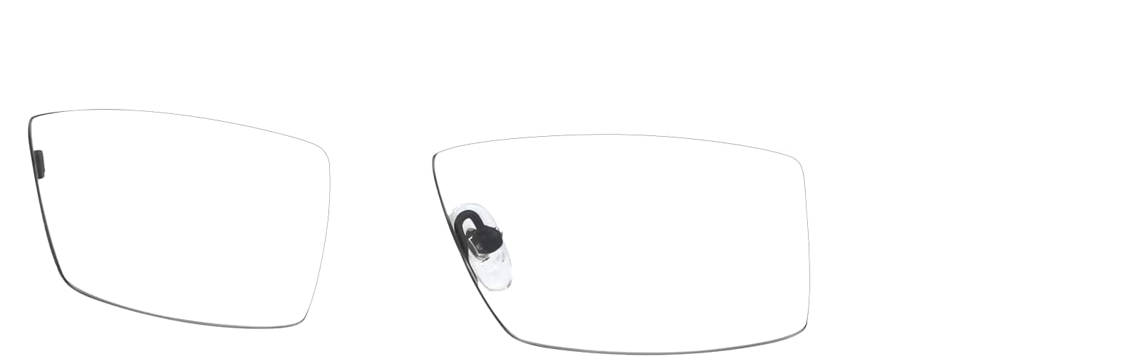 α-shop Black Titanium Rectangle Glasses #137021 | Zenni Optical