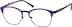 Titanium Browline Glasses 137117 in Purple