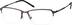 Titanium Geometric Glasses 137315 in Brown