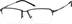 Titanium Geometric Glasses 137321 in Black